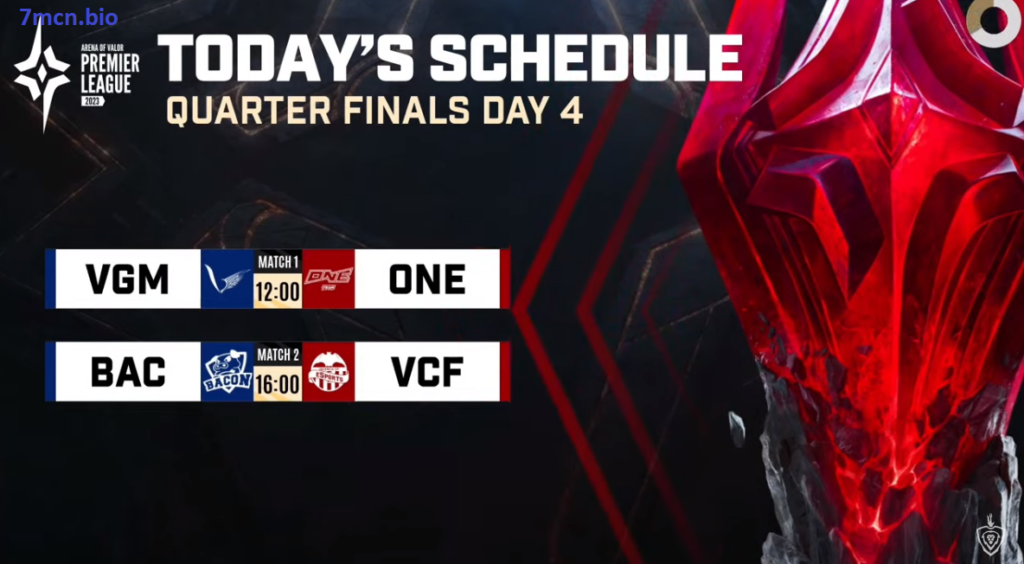 Lịch thi đấu Quốc Tế APL 2023 Tứ Kết ngày 16/07/2023