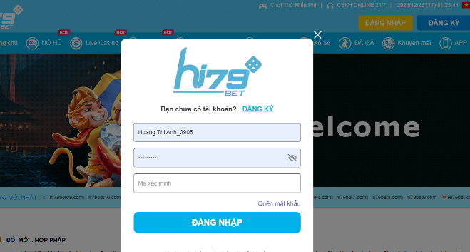 Hướng dẫn thao tác đăng nhập Hi79 từ mọi thiết bị