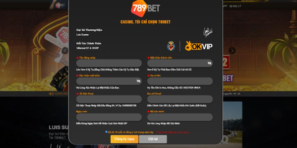 Thao tác đăng ký 789Bet nhanh chóng dành cho tân thủ tham khảo