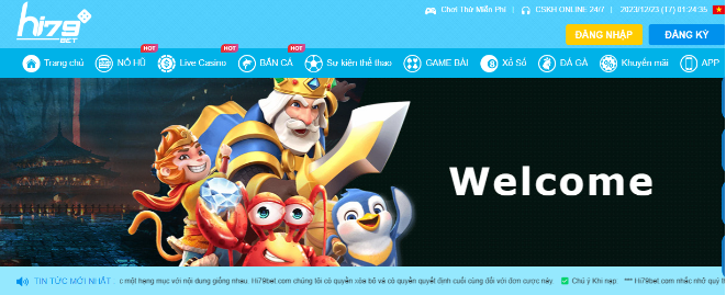 Truy cập vào trang chủ của hệ thống bằng nguồn link chuẩn xác 