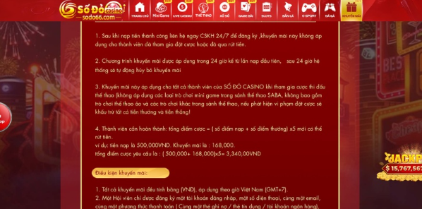 Các bước tham gia khuyến mãi nạp đầu thể thao Sodo66